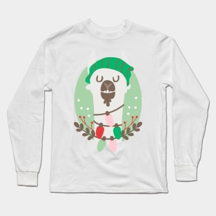 Christmas llama Long Sleeve T-Shirt